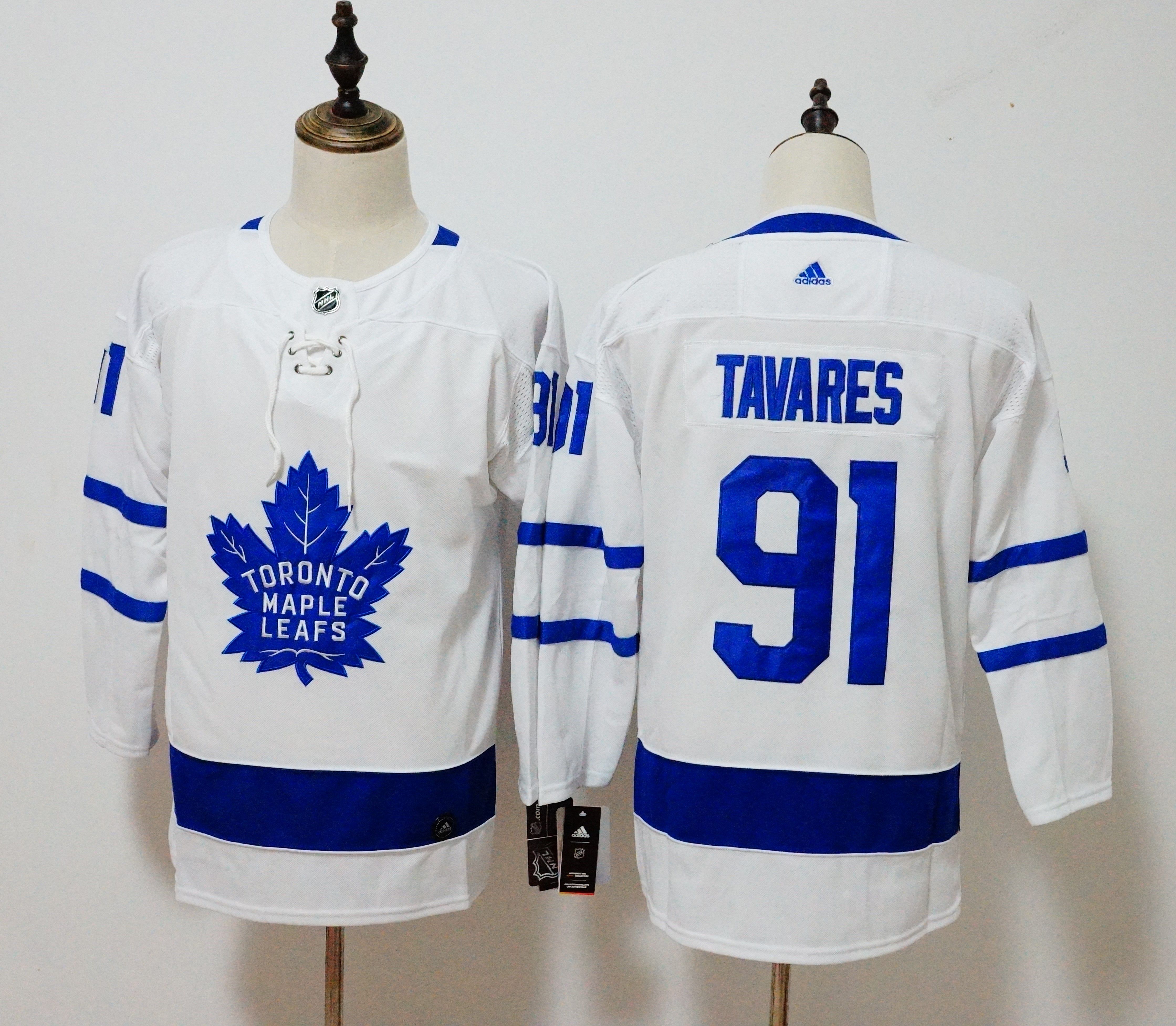 Women Toronto Maple Leafs #91 Tavares White Hockey Stitched Adidas NHL Jerseys